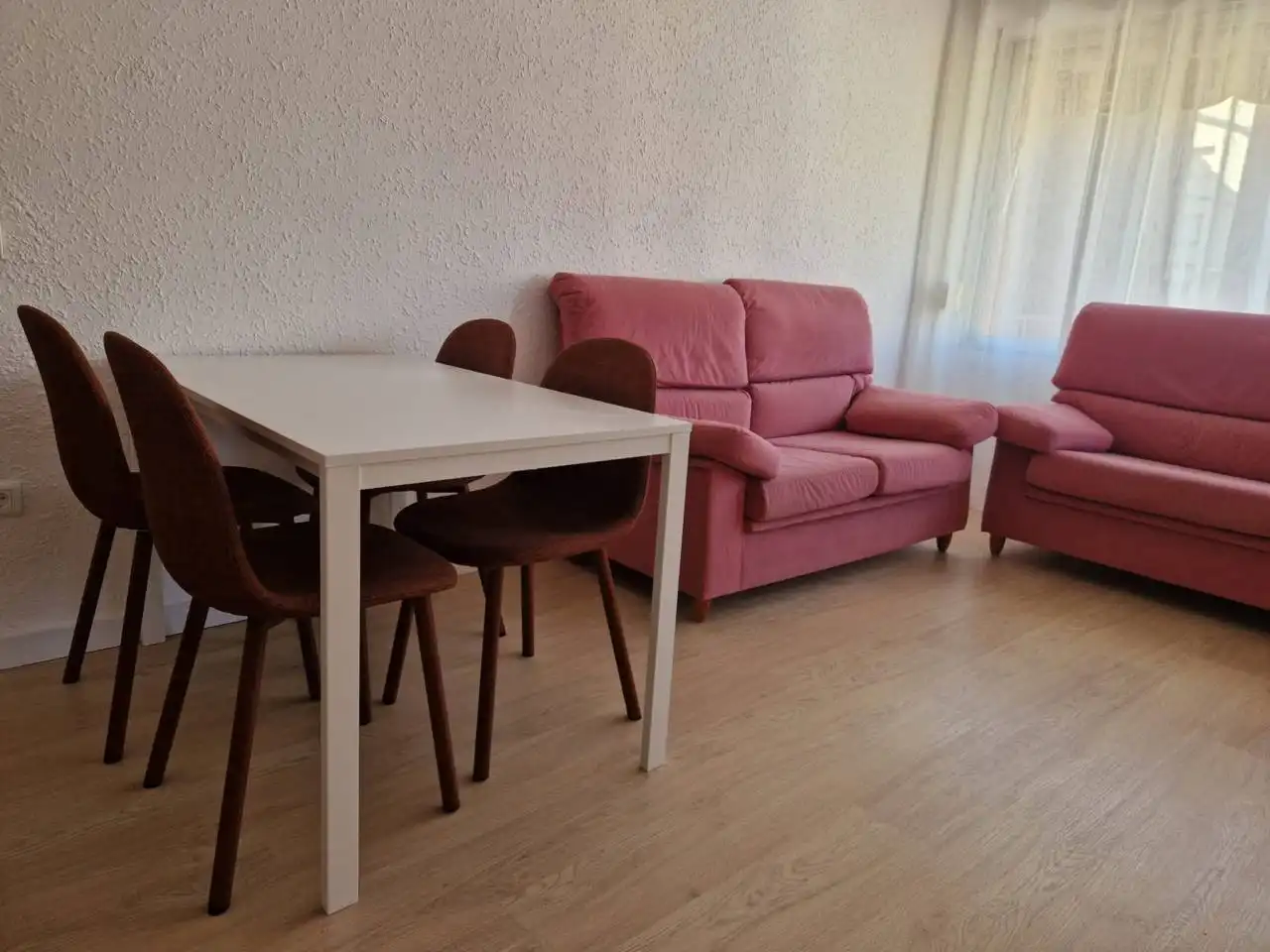 Sala de estar de Piso en venta en Amposta con Parquet, Terraza y Amueblado