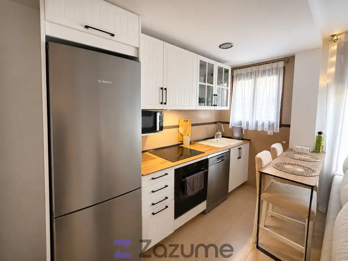 Kitchen of Flat for rent in Benalmádena  with Air Conditioner, Heating and Furnished