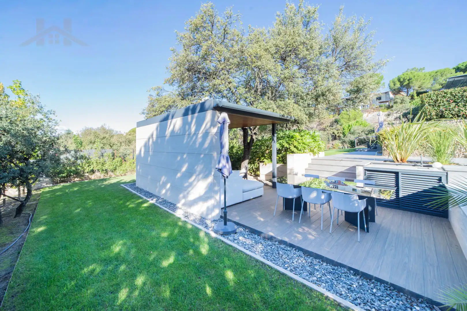 Terrassa de Casa o xalet en venda en Hoyo de Manzanares, Madrid