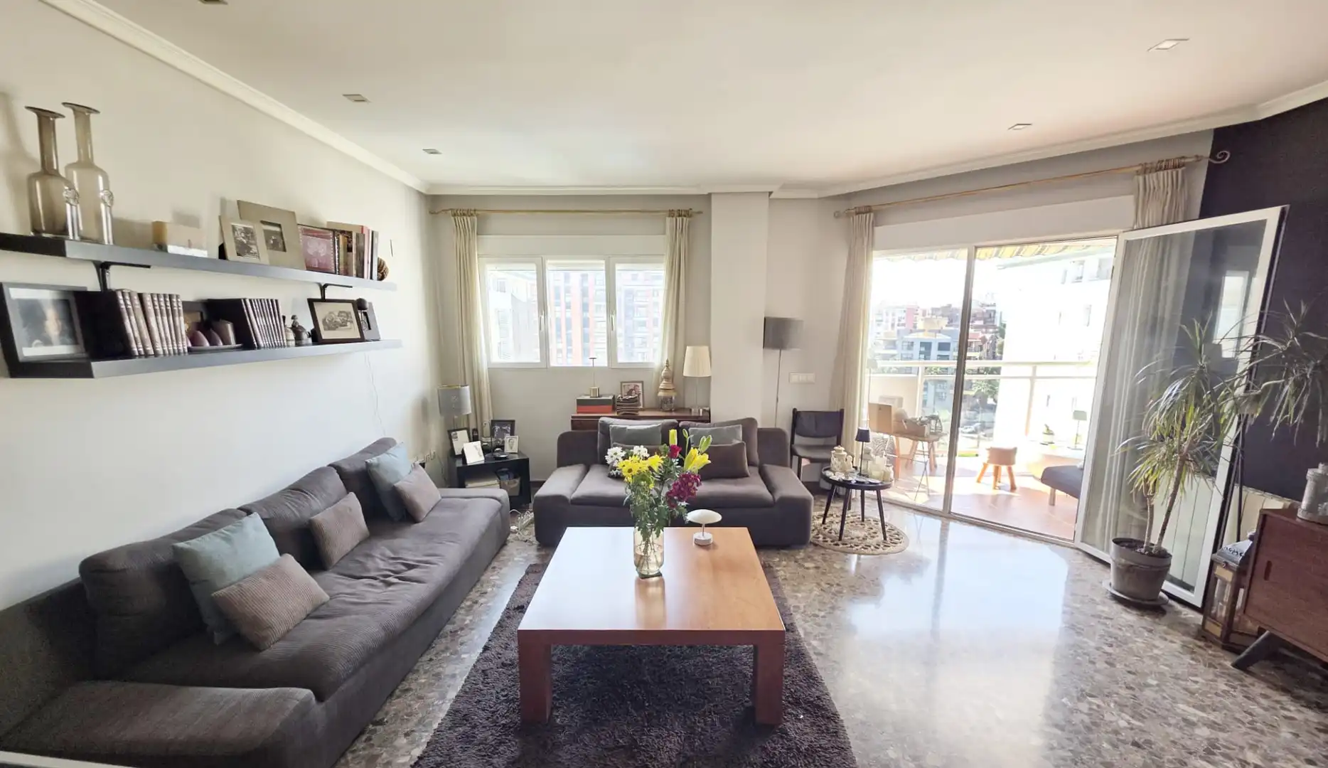 Sala de estar de Piso en venta en Valencia con Aire acondicionado, Calefacción y Terraza
