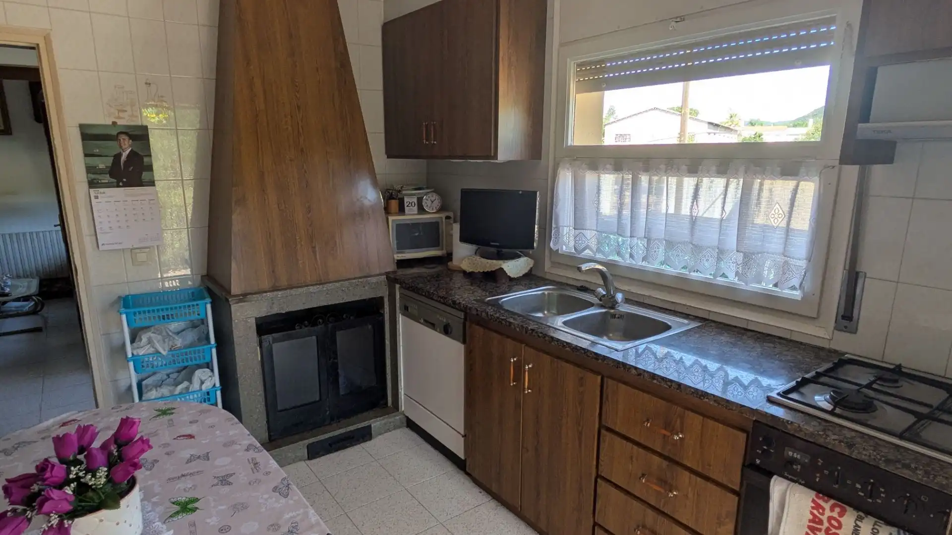 Cuina de Casa o xalet en venda en Amer amb Calefacció, Jardí privat i Terrassa