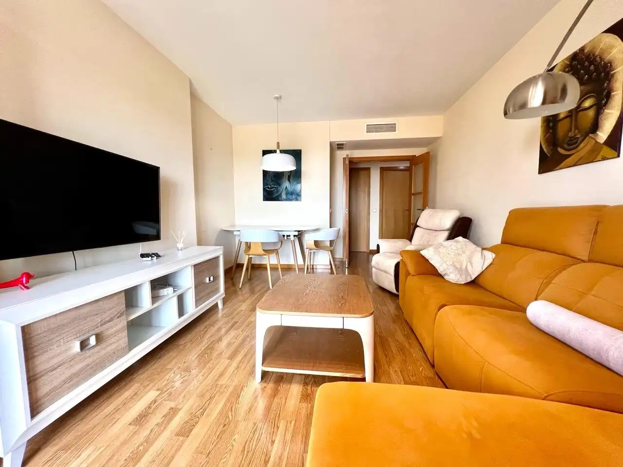 Sala de estar de Piso de alquiler en Molina de Segura con Terraza, Amueblado y Piscina comunitaria