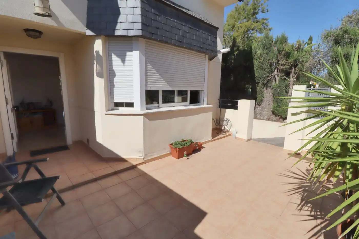Terraza de Casa adosada en venta en Rocafort con Aire acondicionado, Calefacción y Jardín privado