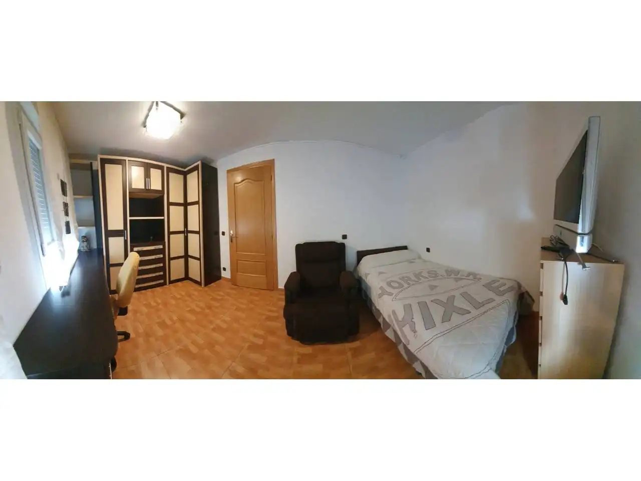 Schlafzimmer von Wohnung zur Miete in Leganés mit Heizung, Terrasse und Möbliert