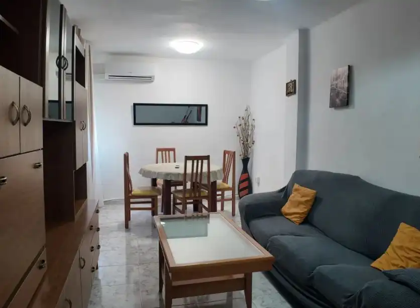 Wohnzimmer von Wohnung zur Miete in Valencia mit Klimaanlage, Heizung und Möbliert