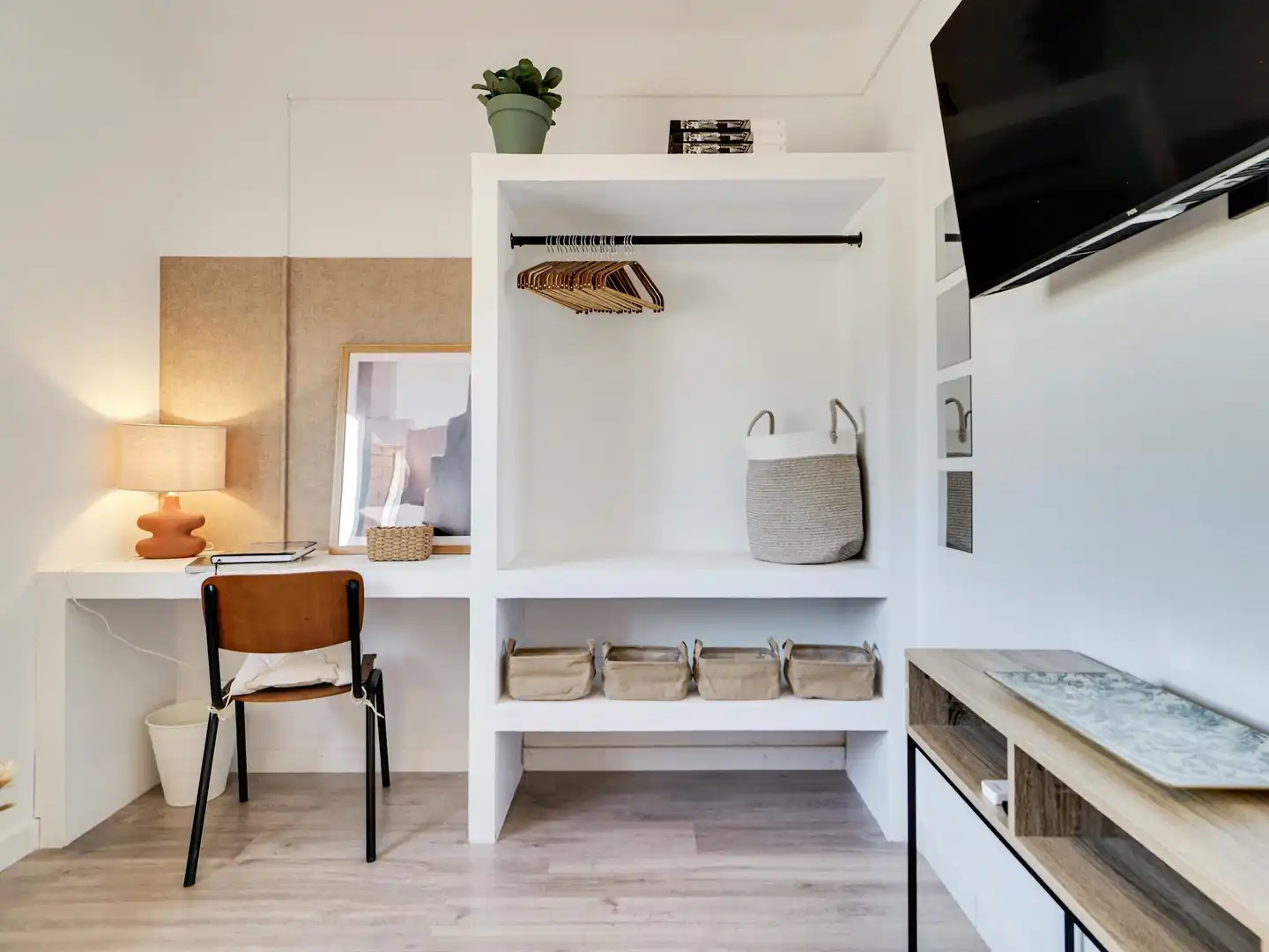 Schlafzimmer von Wohnung zur untervermieten in Barcelona mit Heizung, Privatgarten und Möbliert