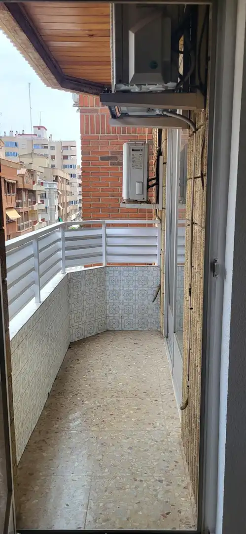 Balcony of Flat for rent in Albacete  with Air Conditioner, Heating and Furnished