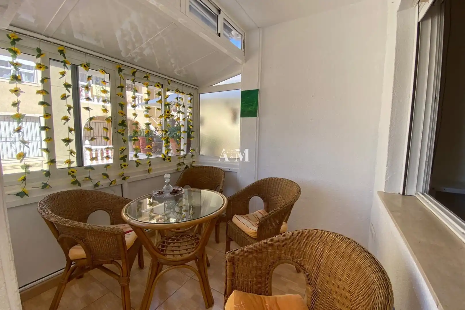 Balcony of Detached homes for rent in Orihuela  with Air Conditioner, Heating and Private garden