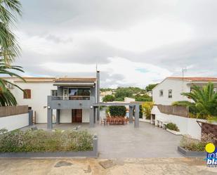 Exterior view of Single-family semi-detached for sale in Moraira  with Air Conditioner, Terrace and Swimming Pool