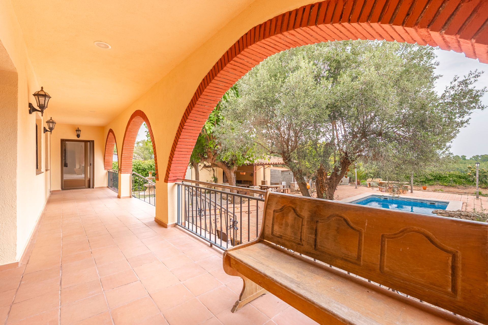 Terrace of House or chalet for sale in Sant Martí Sarroca  with Air Conditioner, Heating and Private garden