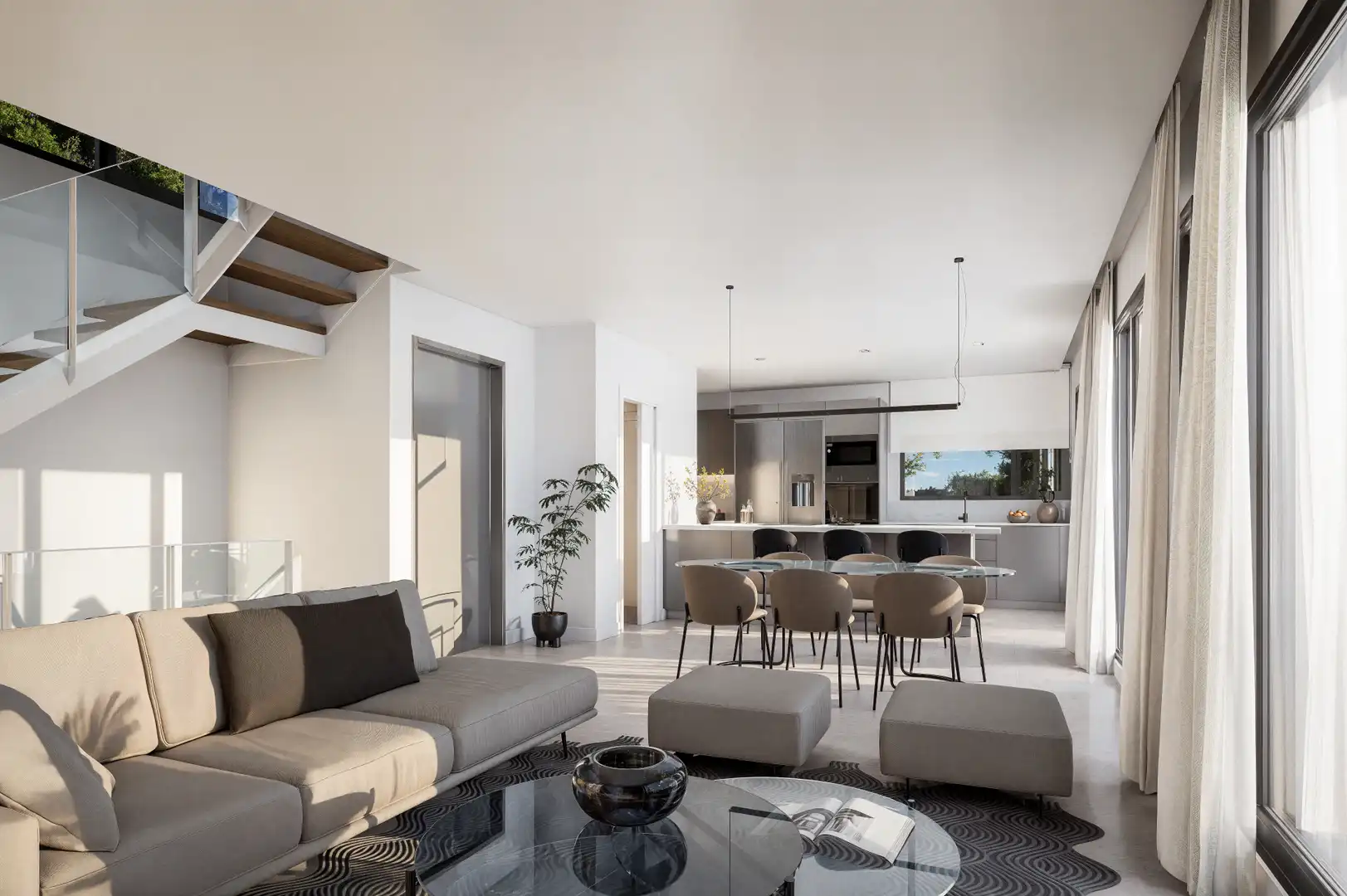 Living room of Houses for sale in Sant Cugat del Vallès  with Air Conditioner, Heating and Private garden