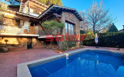 Exterior view of Country house to rent in Sant Cugat del Vallès  with Heating, Private garden and Swimming Pool