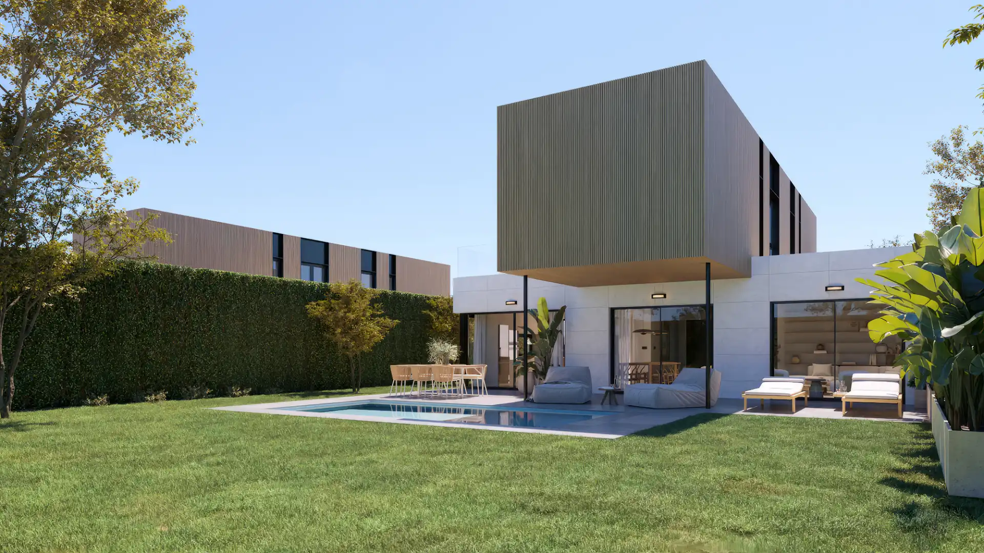 Vista exterior de Casa o xalet en venda en Sanxenxo amb Calefacció, Jardí privat i Terrassa
