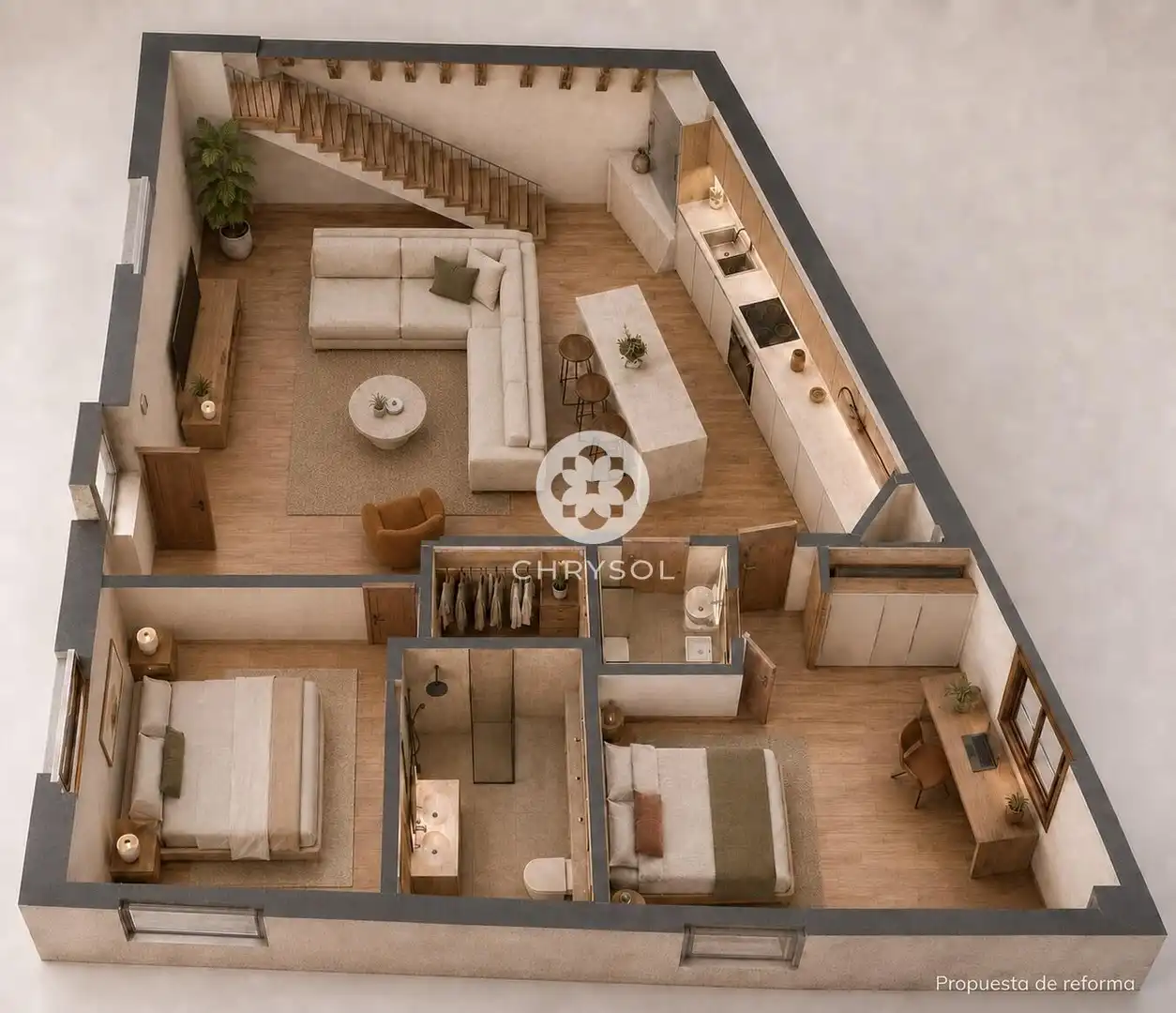 Sala de estar de Casa o chalet en venta en Barcelona con Aire acondicionado y Calefacción
