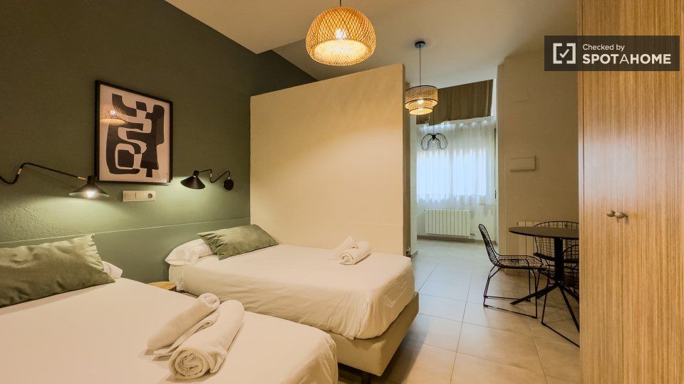 Bedroom of Flat to rent in  Barcelona Capital  with Air Conditioner, Heating and Furnished