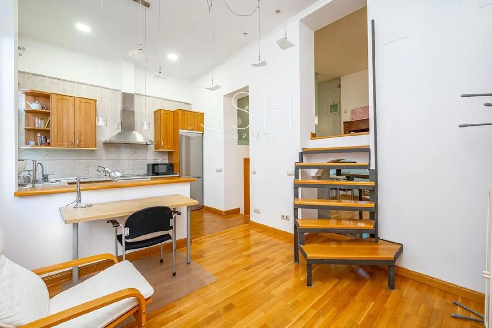 Küche von Wohnung zur Miete in Madrid mit Heizung und Möbliert