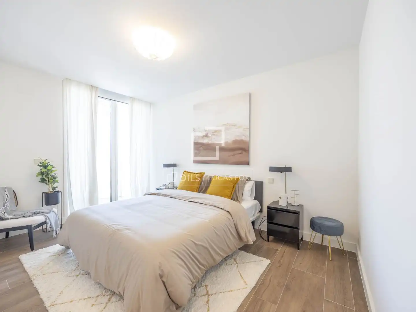 Schlafzimmer von Dachboden zum Verkauf in Valencia mit Klimaanlage, Heizung und Terrasse