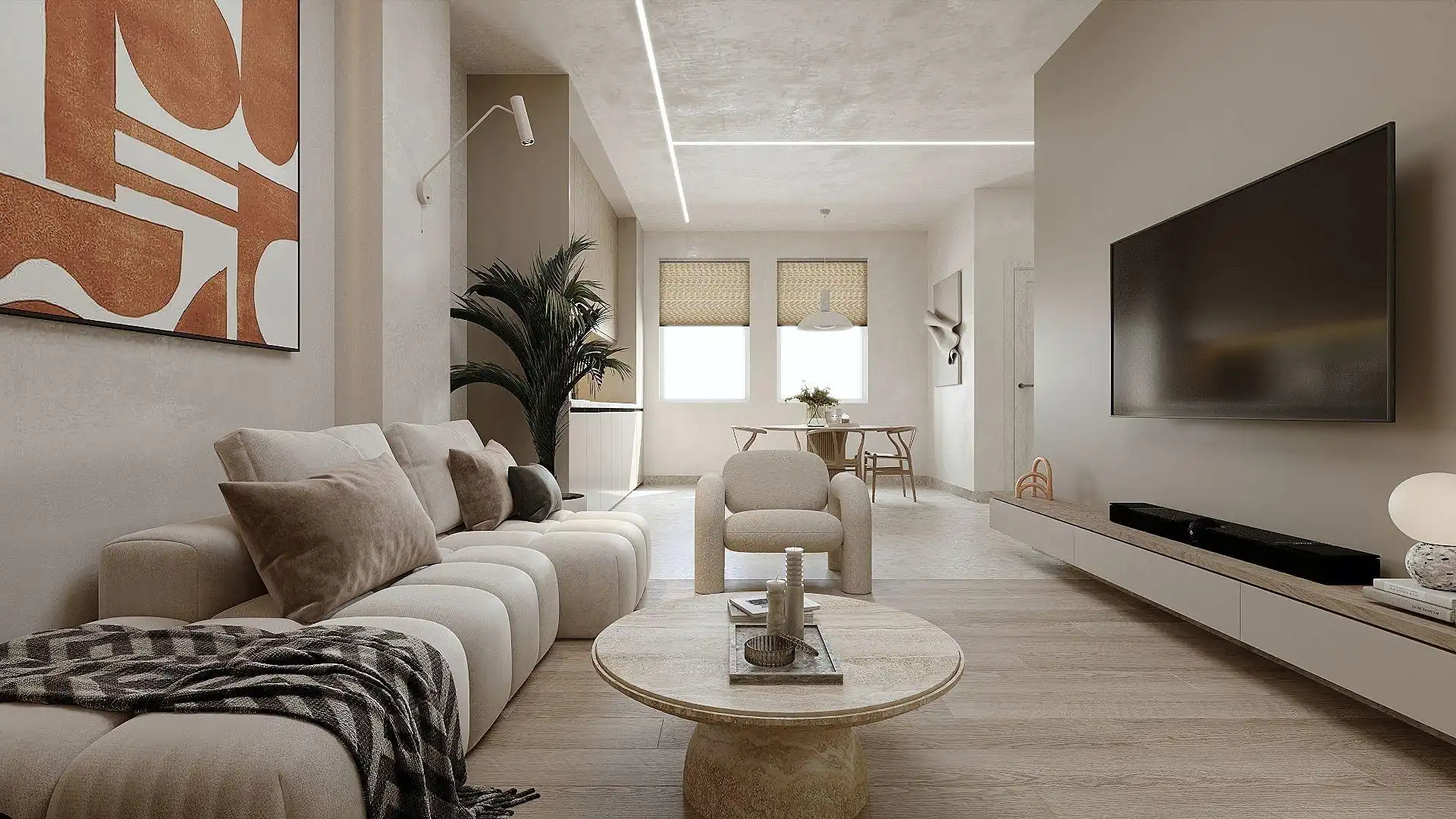 Sala de estar de Apartamento en venta en Benidorm con Amueblado