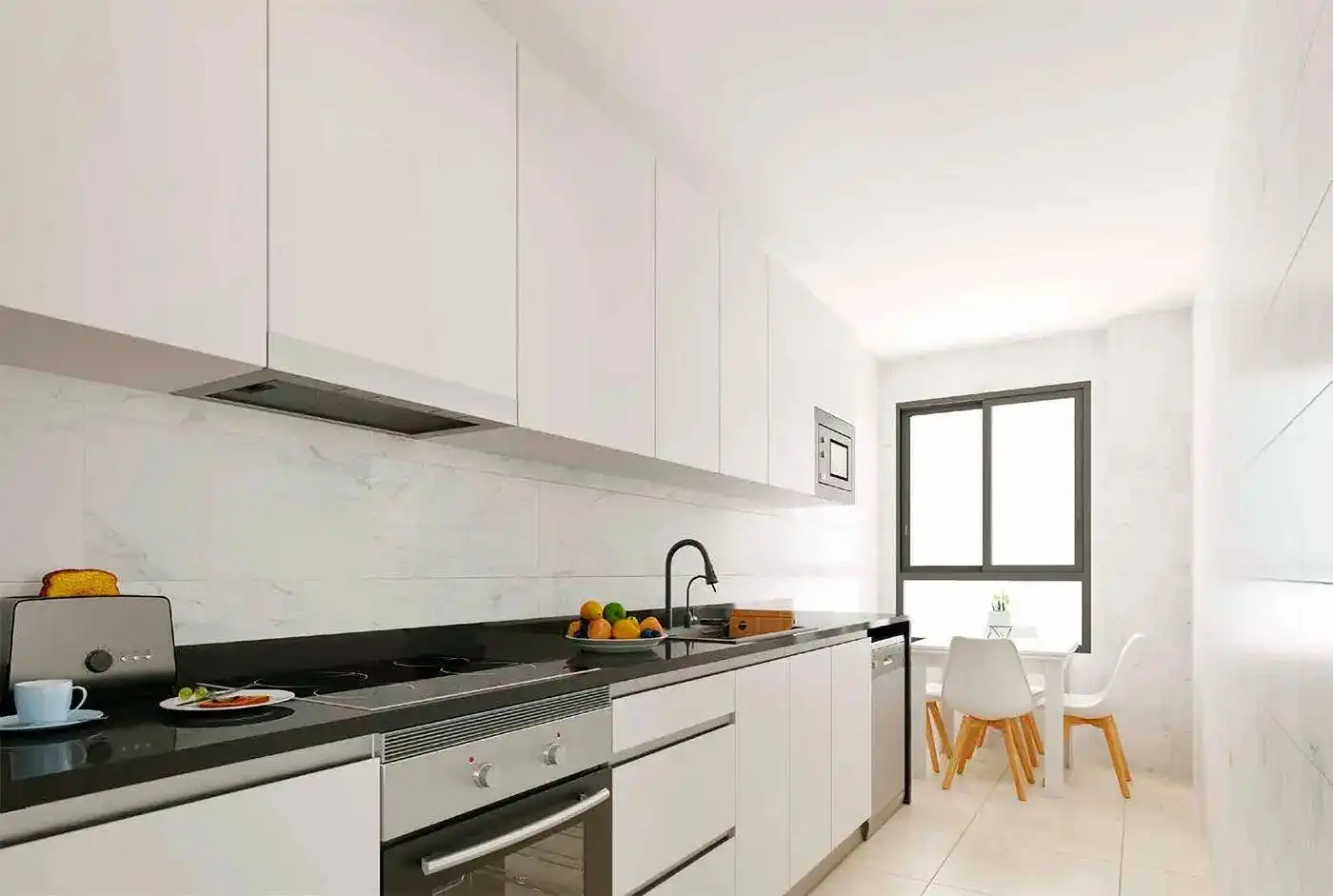 Cocina de Apartamento en venta en Castellón de la Plana / Castelló de la Plana con Aire acondicionado, Jardín privado y Terraza