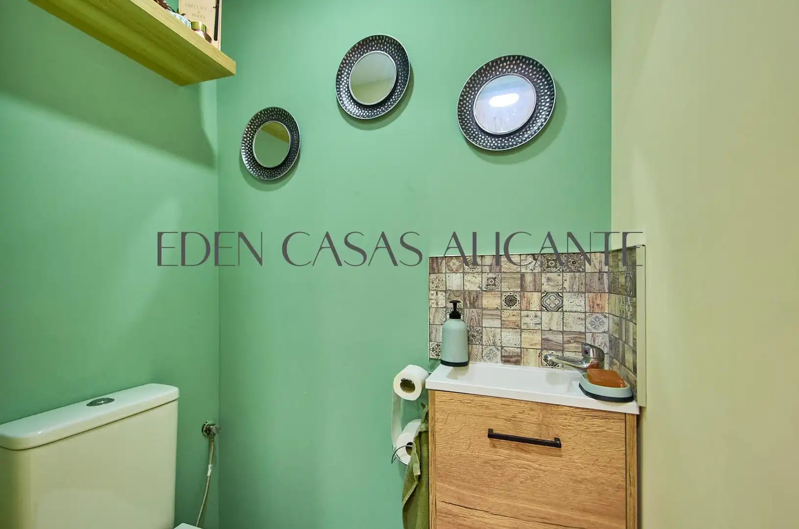 Baño de Casa adosada en venta en El Campello con Aire acondicionado, Jardín privado y Terraza