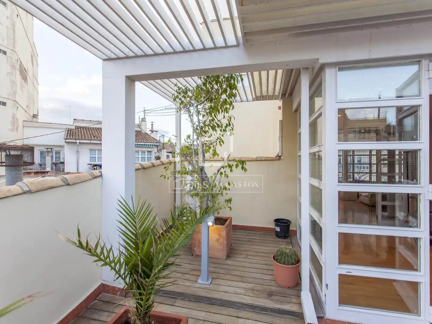 Terrasse von Dachboden zur Miete in Valencia mit Klimaanlage, Heizung und Parkett