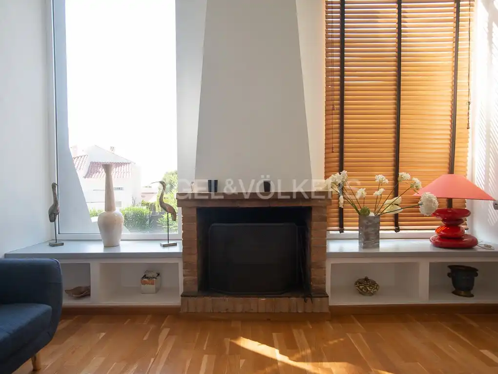 Sala d'estar de Casa o xalet en venda en Benicasim / Benicàssim amb Calefacció, Terrassa i Piscina