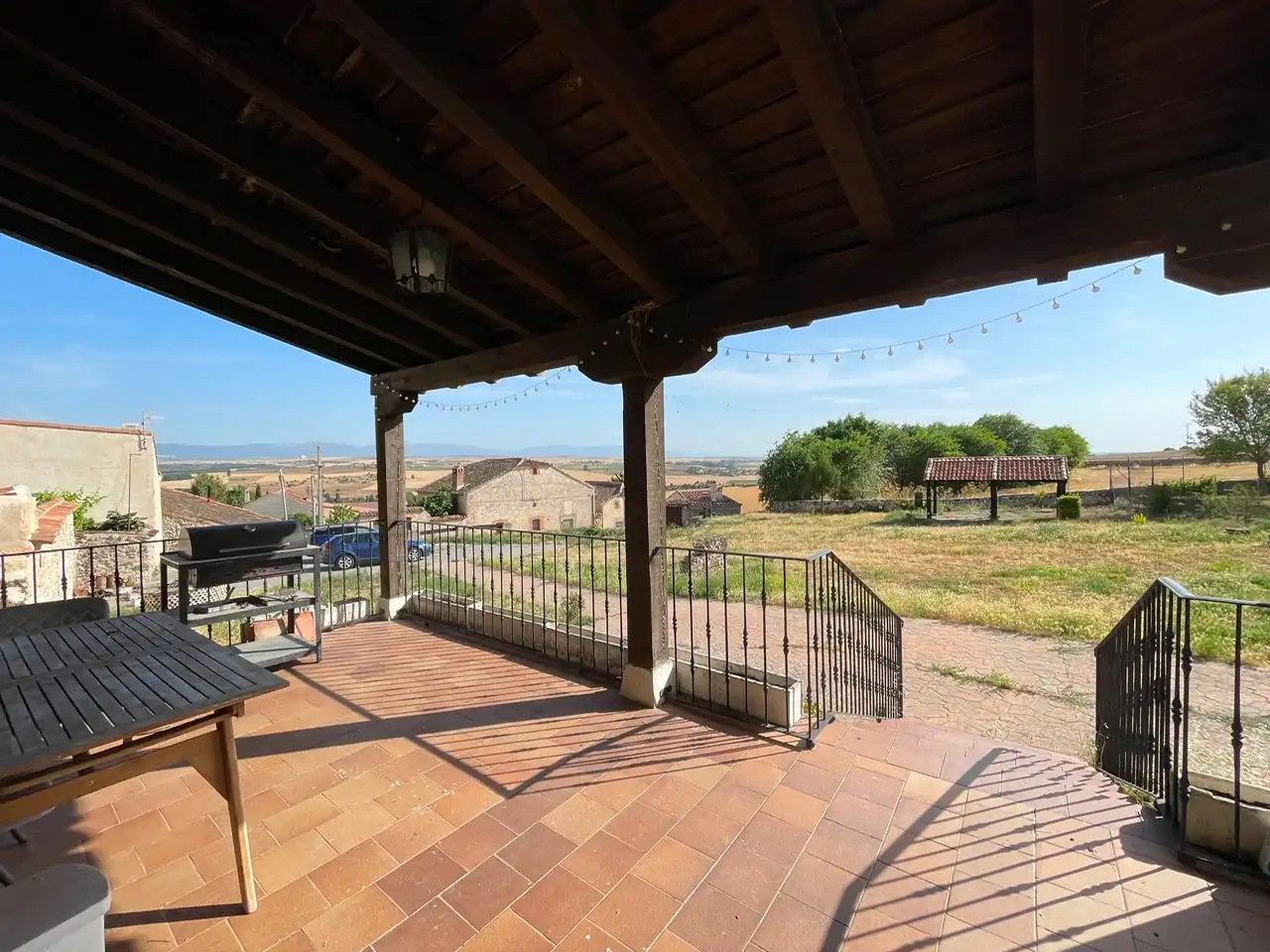 Terrassa de Finca rústica en venda en Sepúlveda amb Calefacció, Jardí privat i Parquet