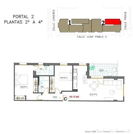 Flat with pool for sale in La Lastra, imagen 2