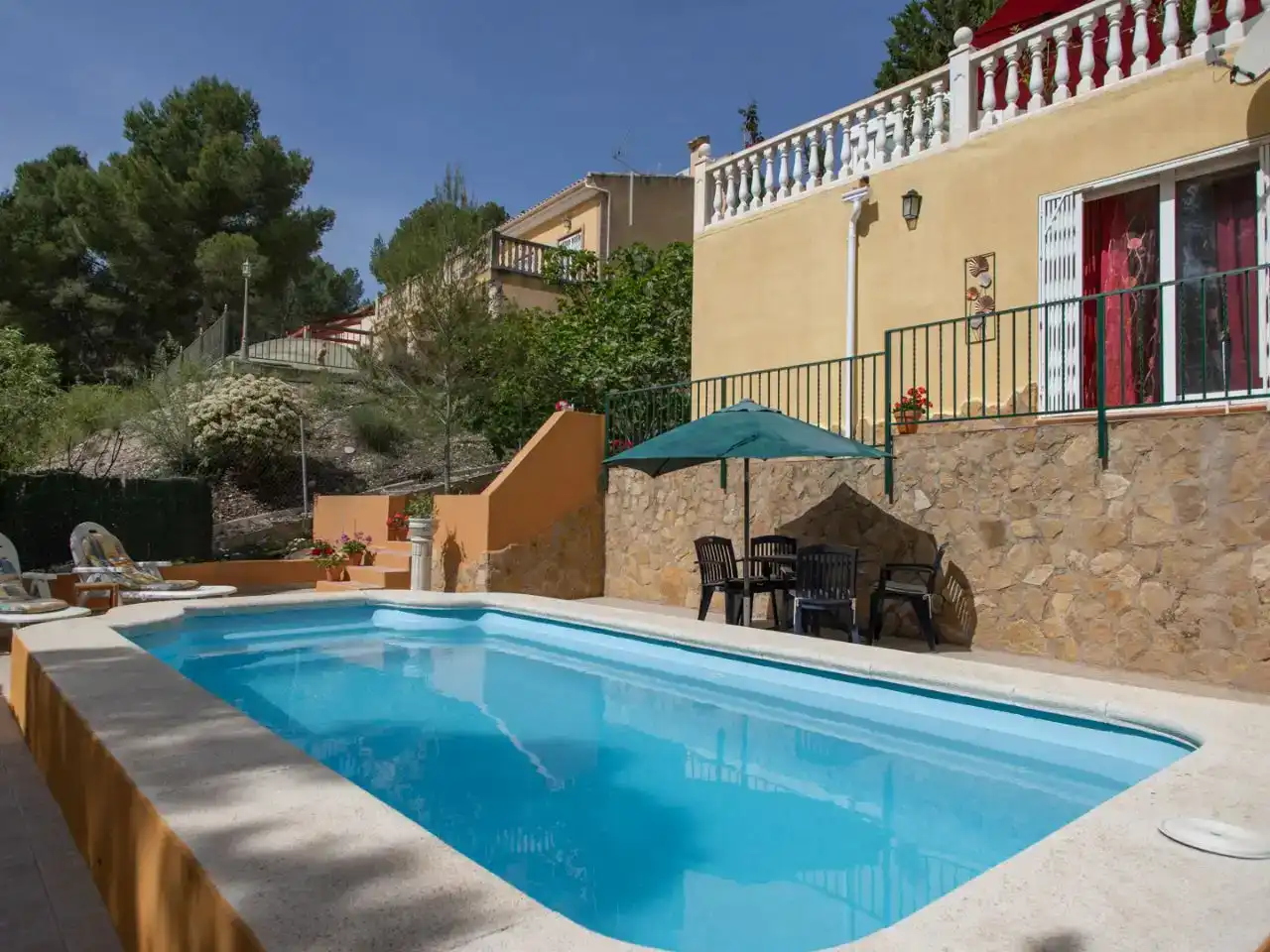 Swimming pool of Flat for rent in Tibi  with Air Conditioner, Private garden and Swimming Pool
