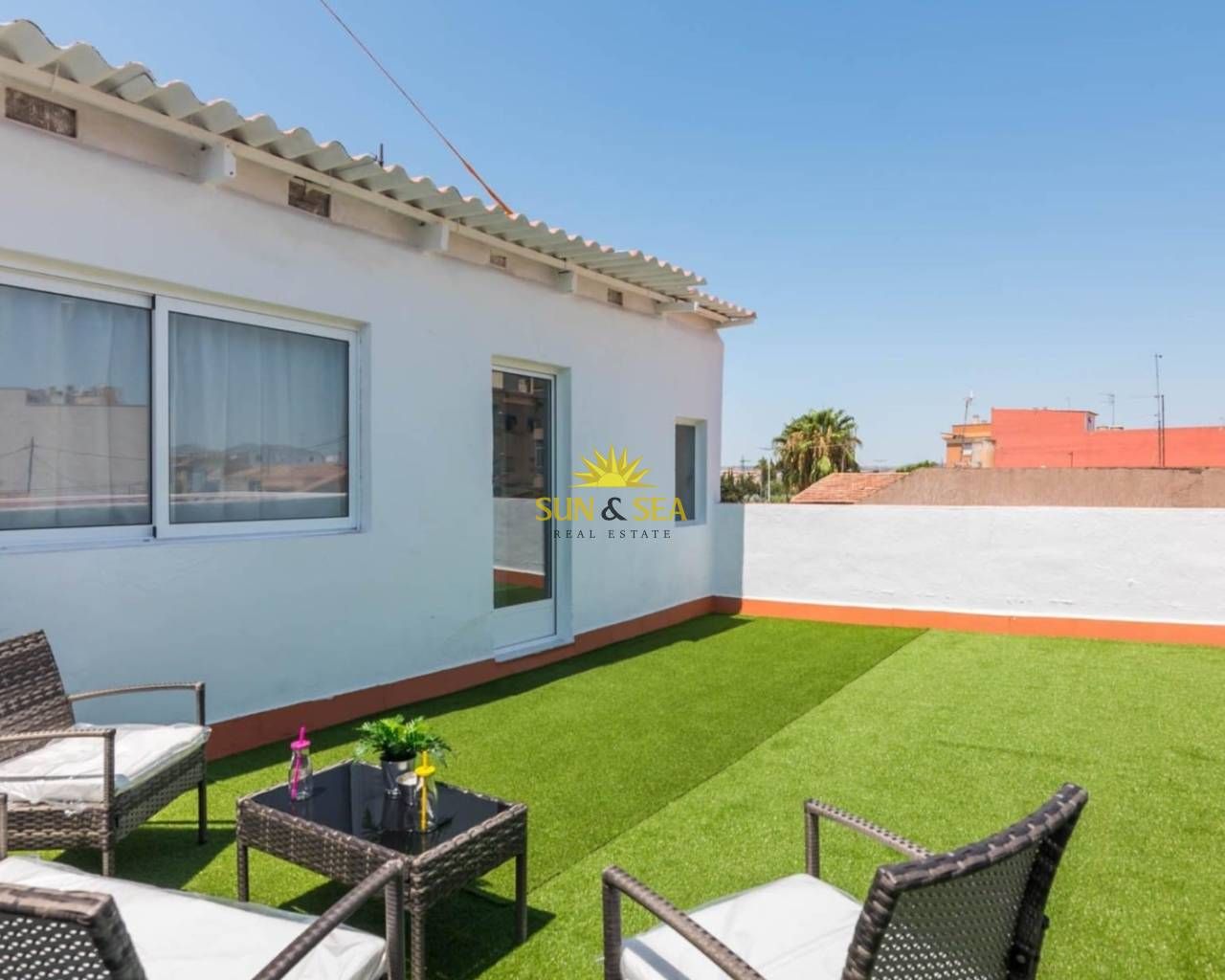 Terrace of Flat to rent in  Murcia Capital  with Heating, Terrace and Furnished