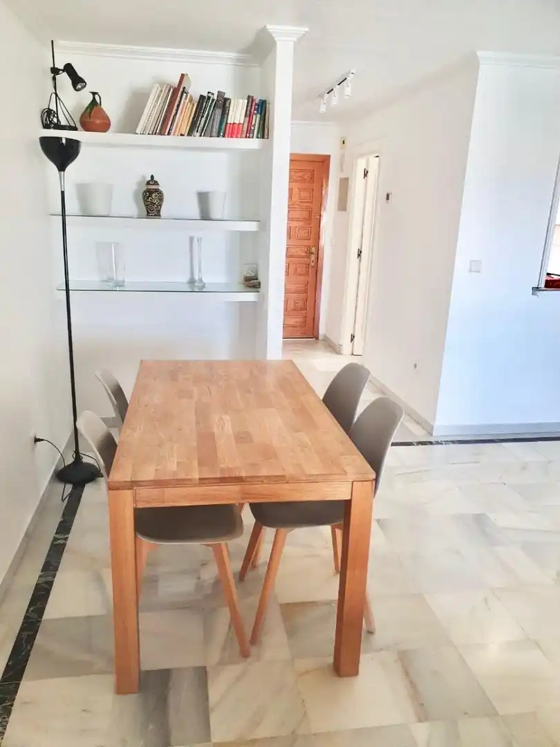Comedor de Apartamento de alquiler en Cartagena con Aire acondicionado, Piscina y Amueblado