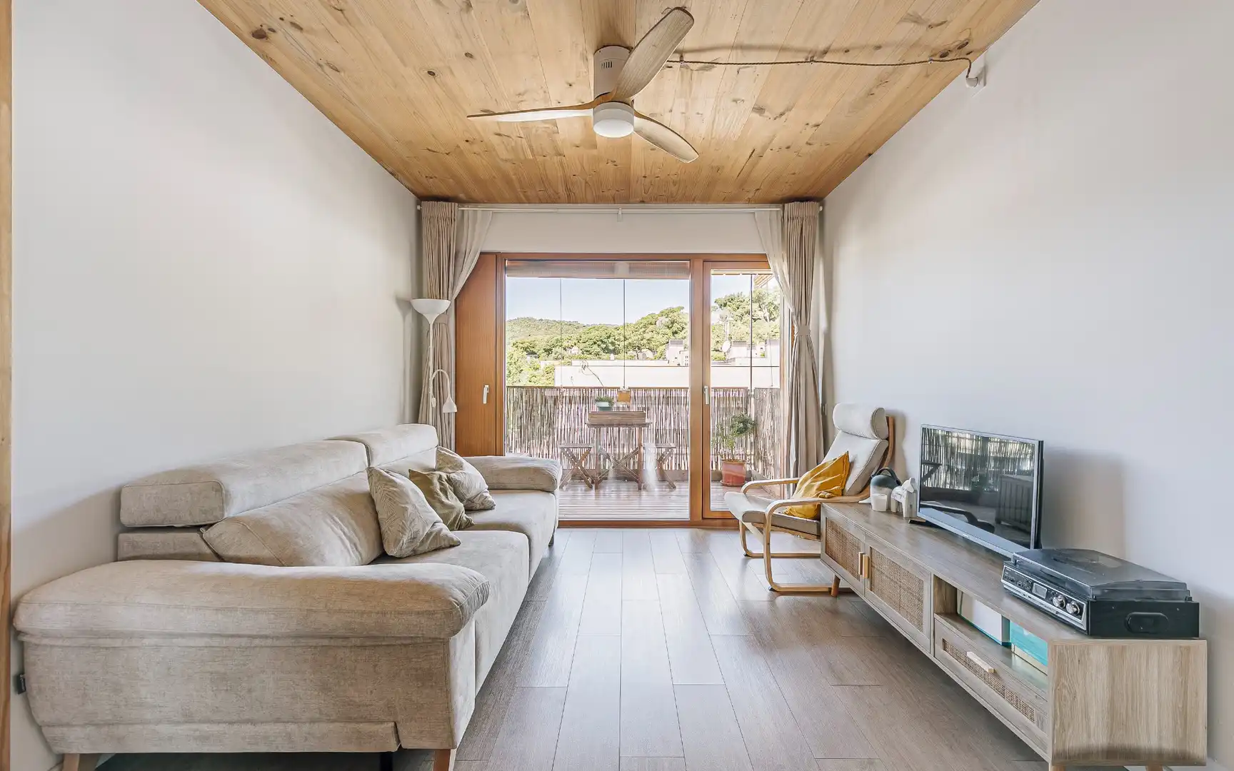 Sala de estar de Piso en venta en Dosrius con Calefacción, Jardín privado y Terraza