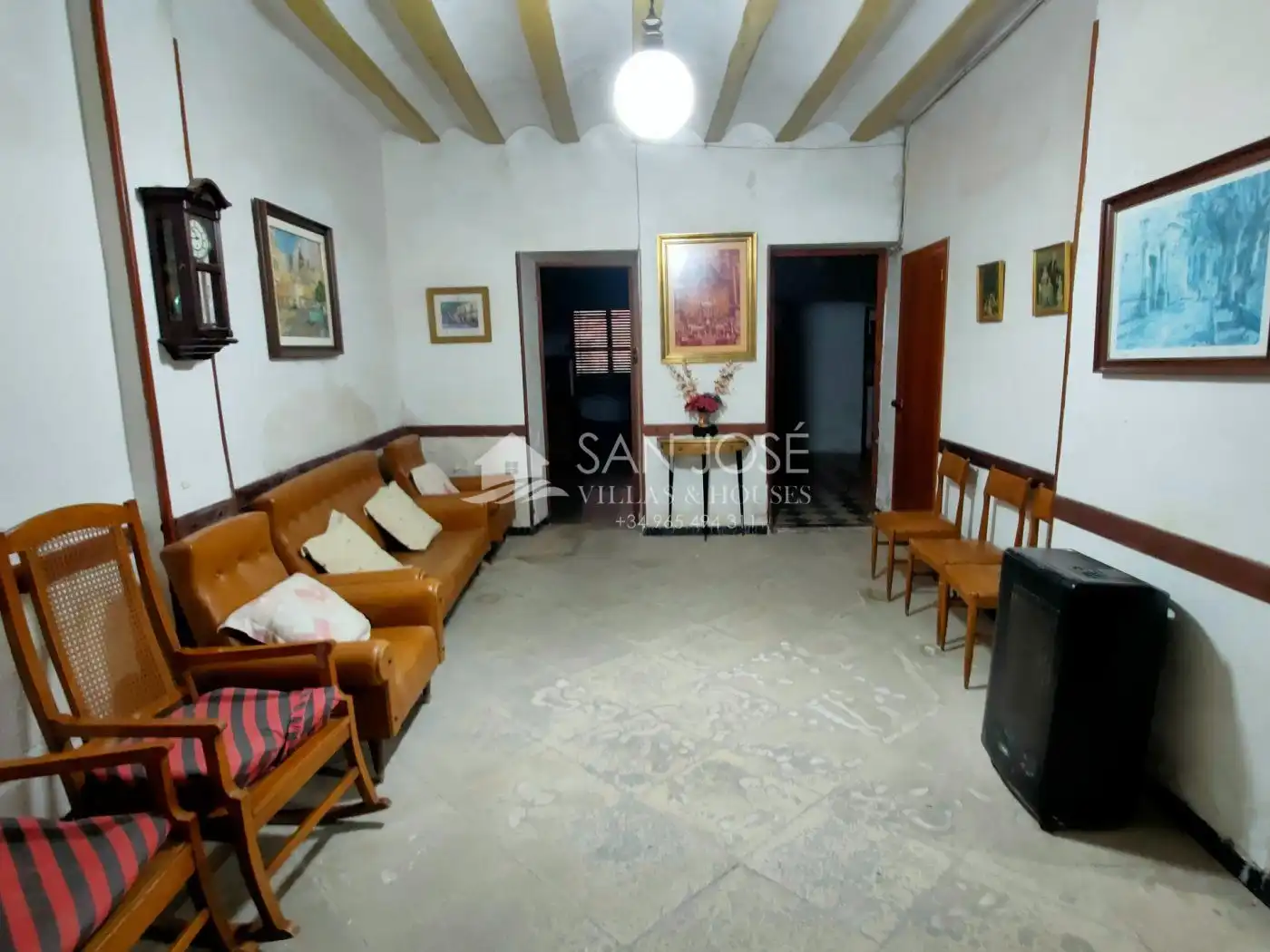 Sala d'estar de Casa o xalet en venda en Aspe amb Terrassa, Traster i Balcó