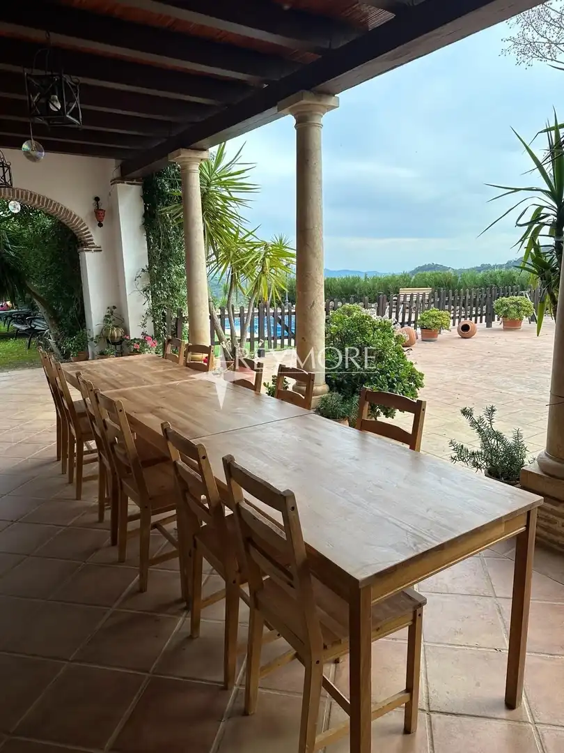 Terraza de Finca rústica en venta en La Puebla de los Infantes con Aire acondicionado, Calefacción y Jardín privado