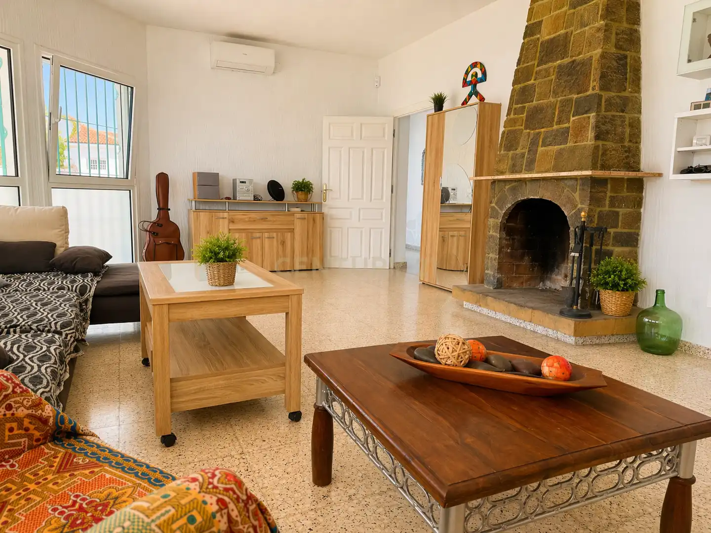 Sala de estar de Casa o chalet en venta en Málaga con Aire acondicionado y Piscina