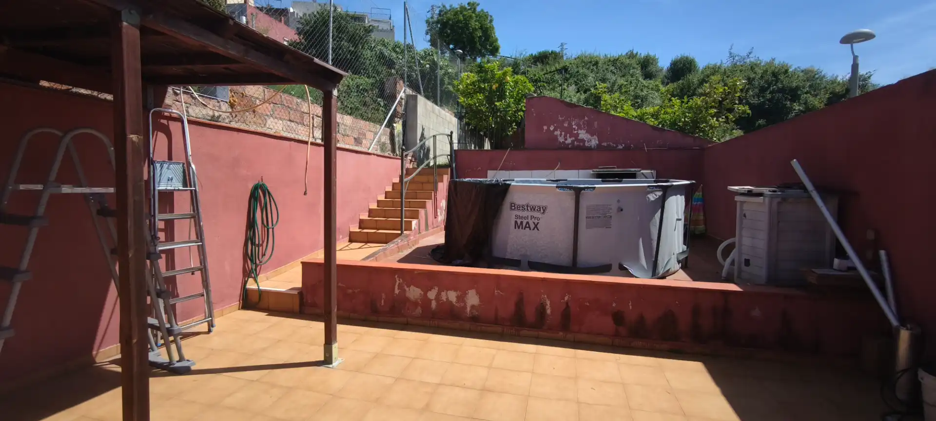 Piscina de Casa o chalet en venta en Montgat con Aire acondicionado, Jardín privado y Terraza