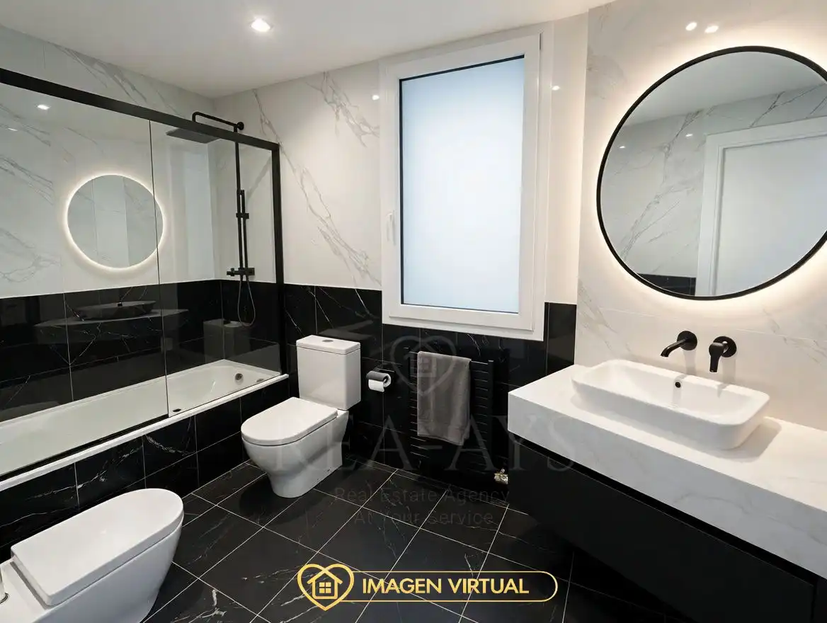 Baño de Casa o chalet en venta en Vallirana con Aire acondicionado, Calefacción y Jardín privado