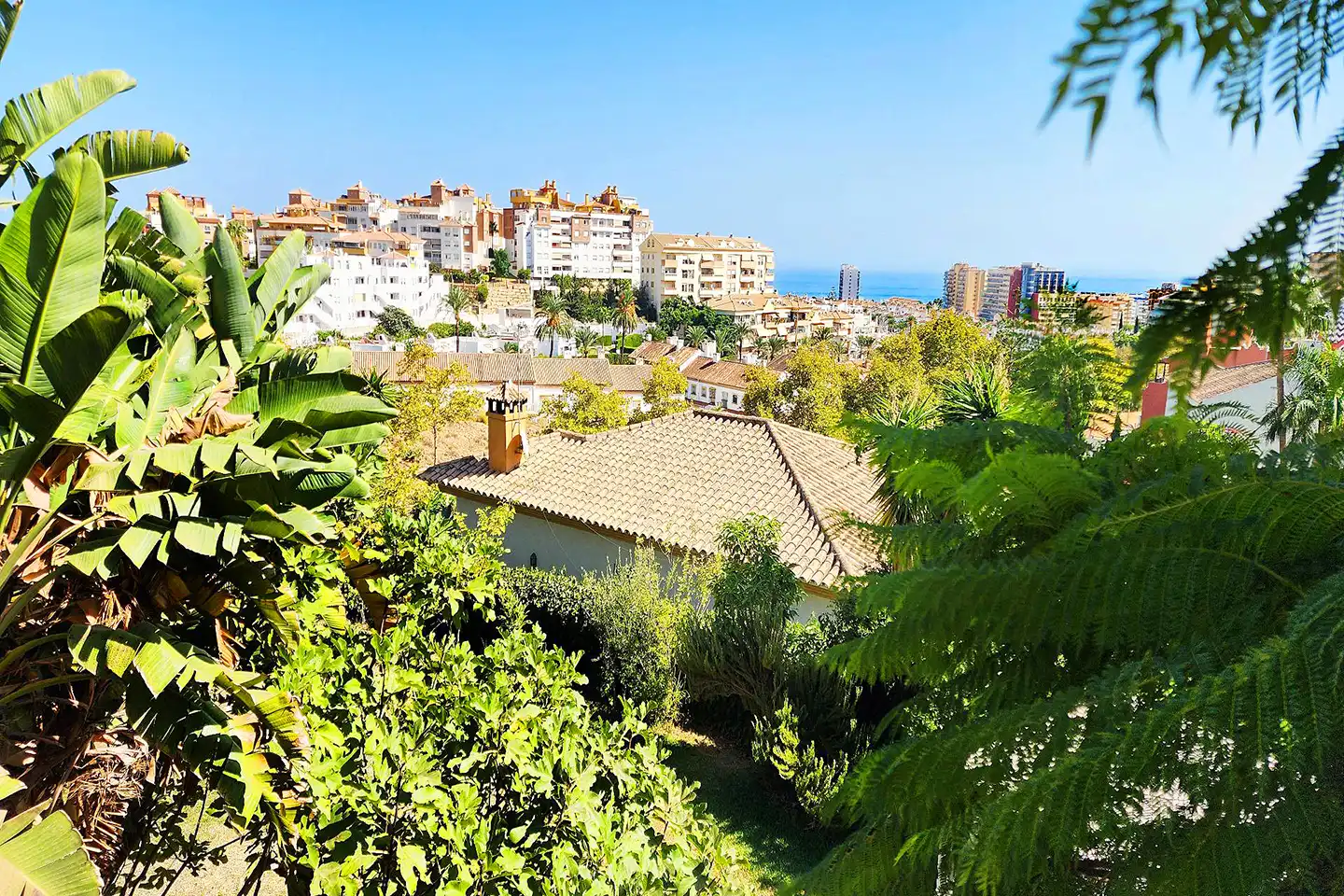 Jardí de Casa o xalet en venda en Benalmádena amb Aire condicionat, Jardí privat i Terrassa