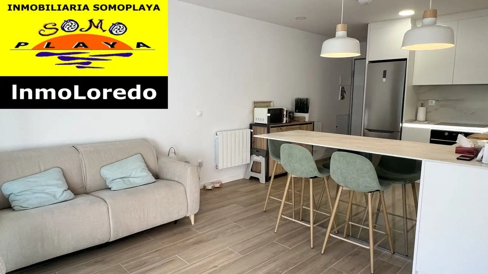 Wohnzimmer von Wohnung zum Verkauf in Ribamontán al Mar mit Heizung, Privatgarten und Abstellraum