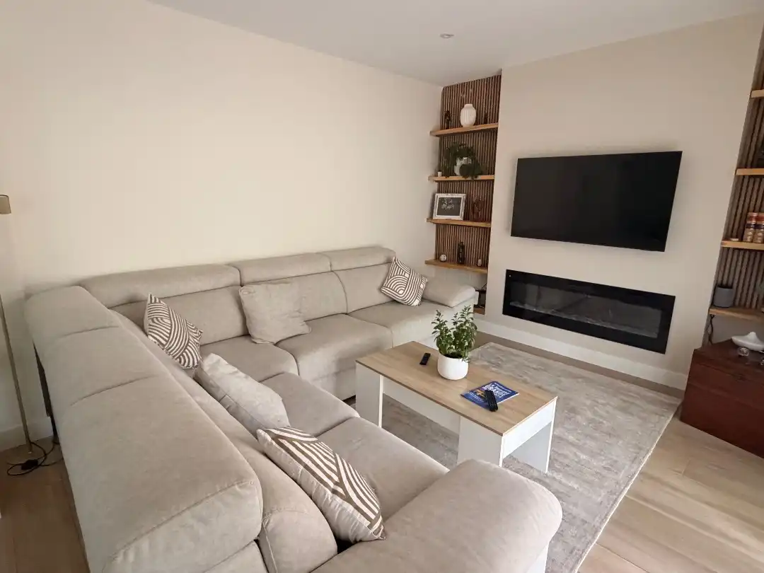 Sala de estar de Casa o chalet en venta en Moralzarzal con Jardín privado, Trastero y Piscina