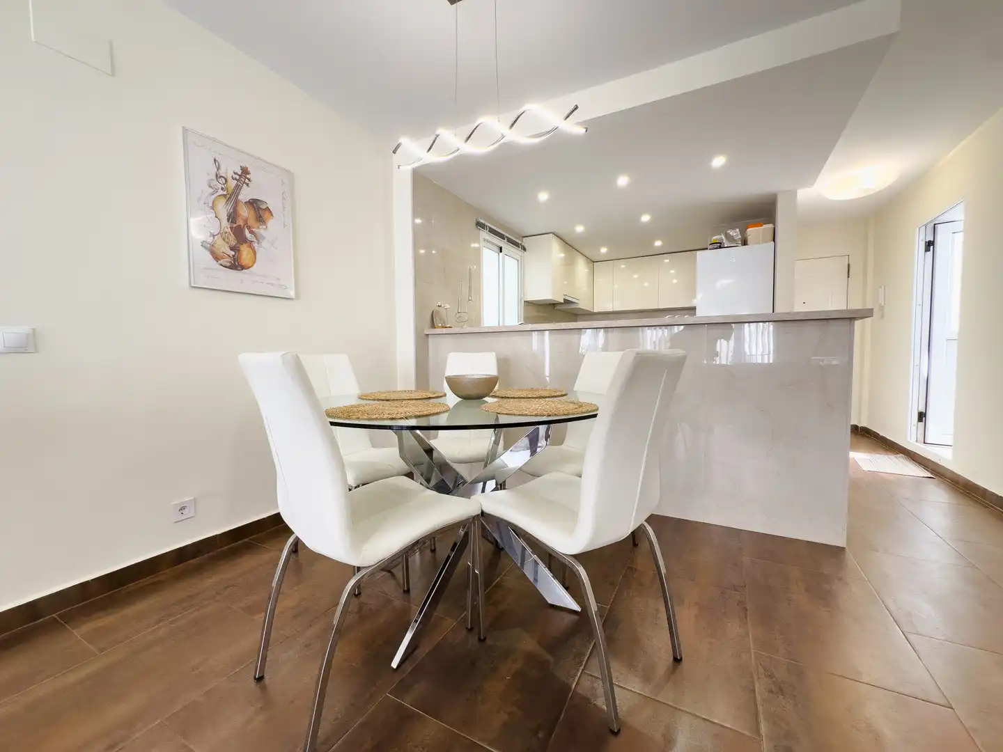 Dining room of Apartments for sale in Manilva  with Air Conditioner, Terrace and Furnished