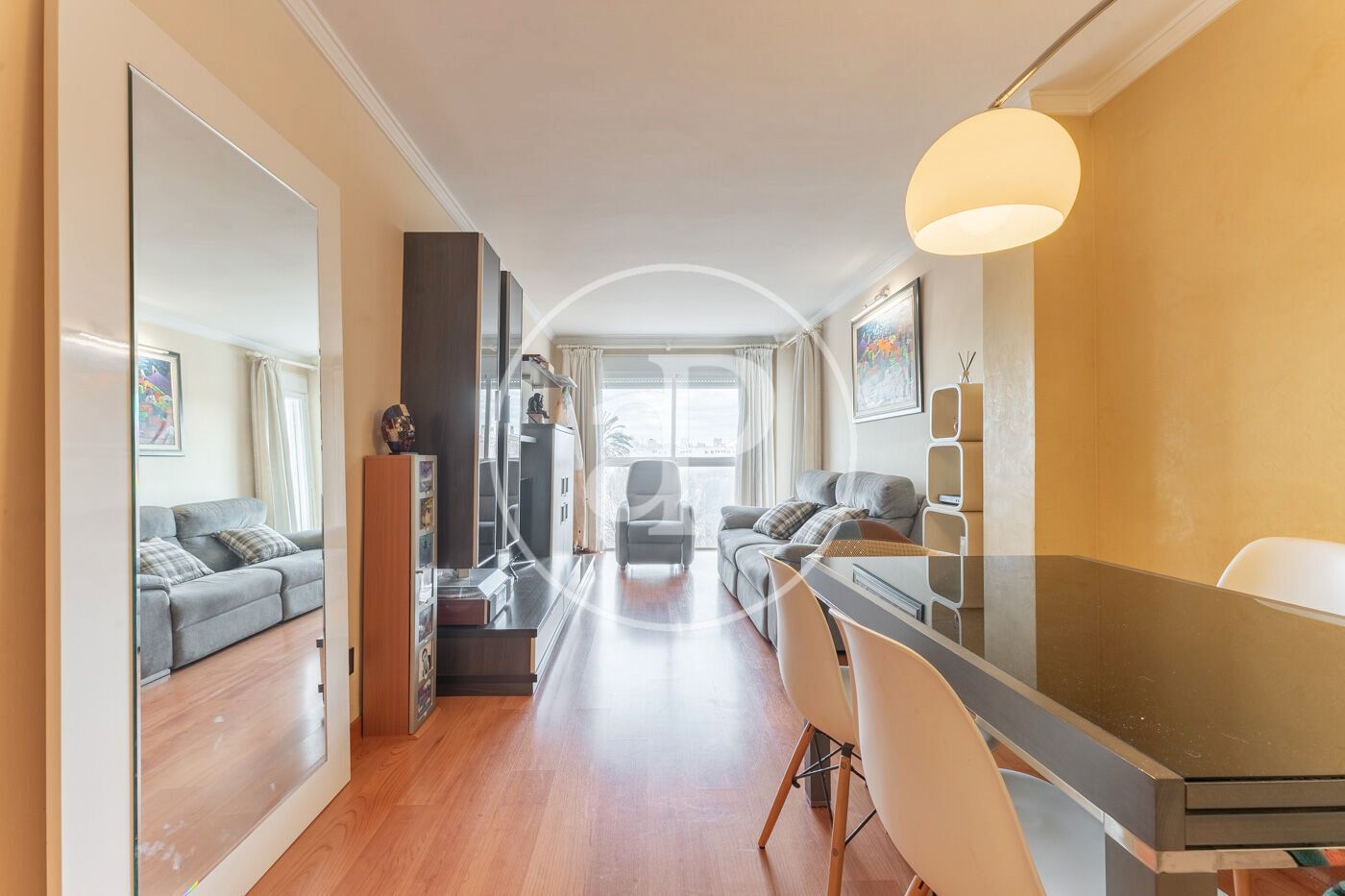 Living room of Flat for sale in  Palma de Mallorca  with Storage room, Furnished and Balcony