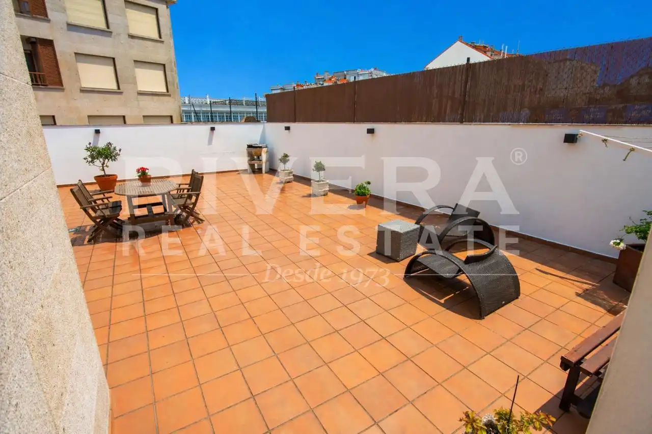Terrasse von Wohnung zum Verkauf in Sanxenxo mit Heizung, Terrasse und Abstellraum