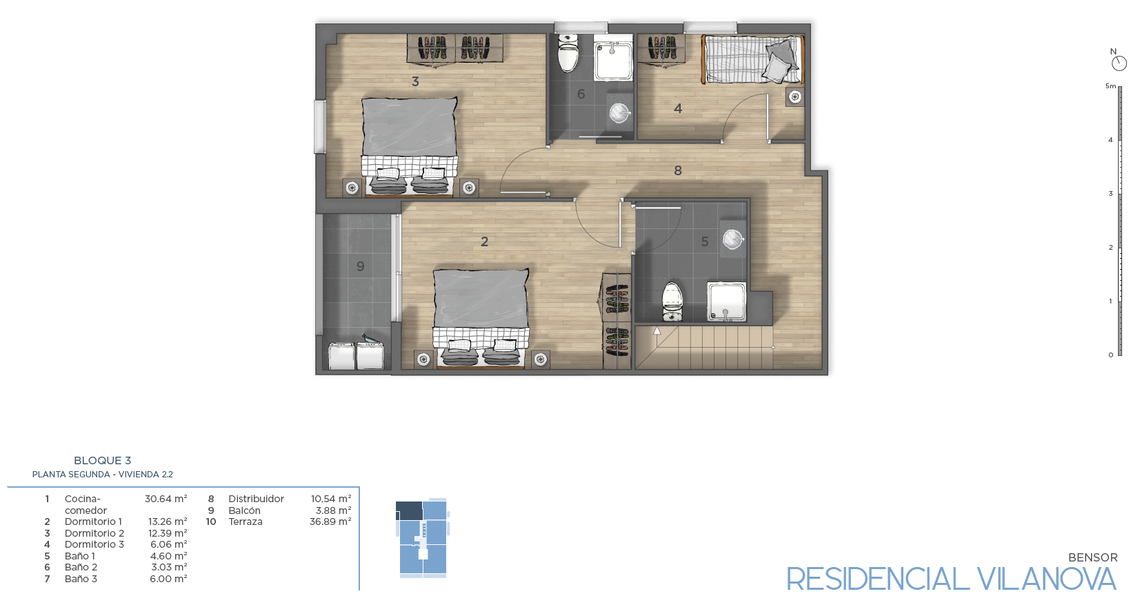 Duplex for sale in Vilanova del Vallès  with Air Conditioner, Heating and Terrace