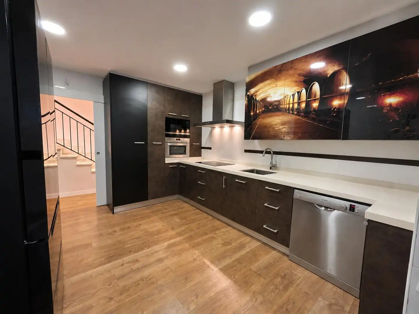 Cocina de Casa adosada en venta en Ciudad Real con Aire acondicionado, Calefacción y Jardín privado