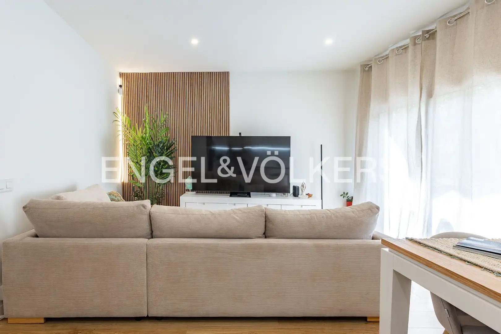Sala de estar de Piso en venta en Mataró con Aire acondicionado, Calefacción y Parquet
