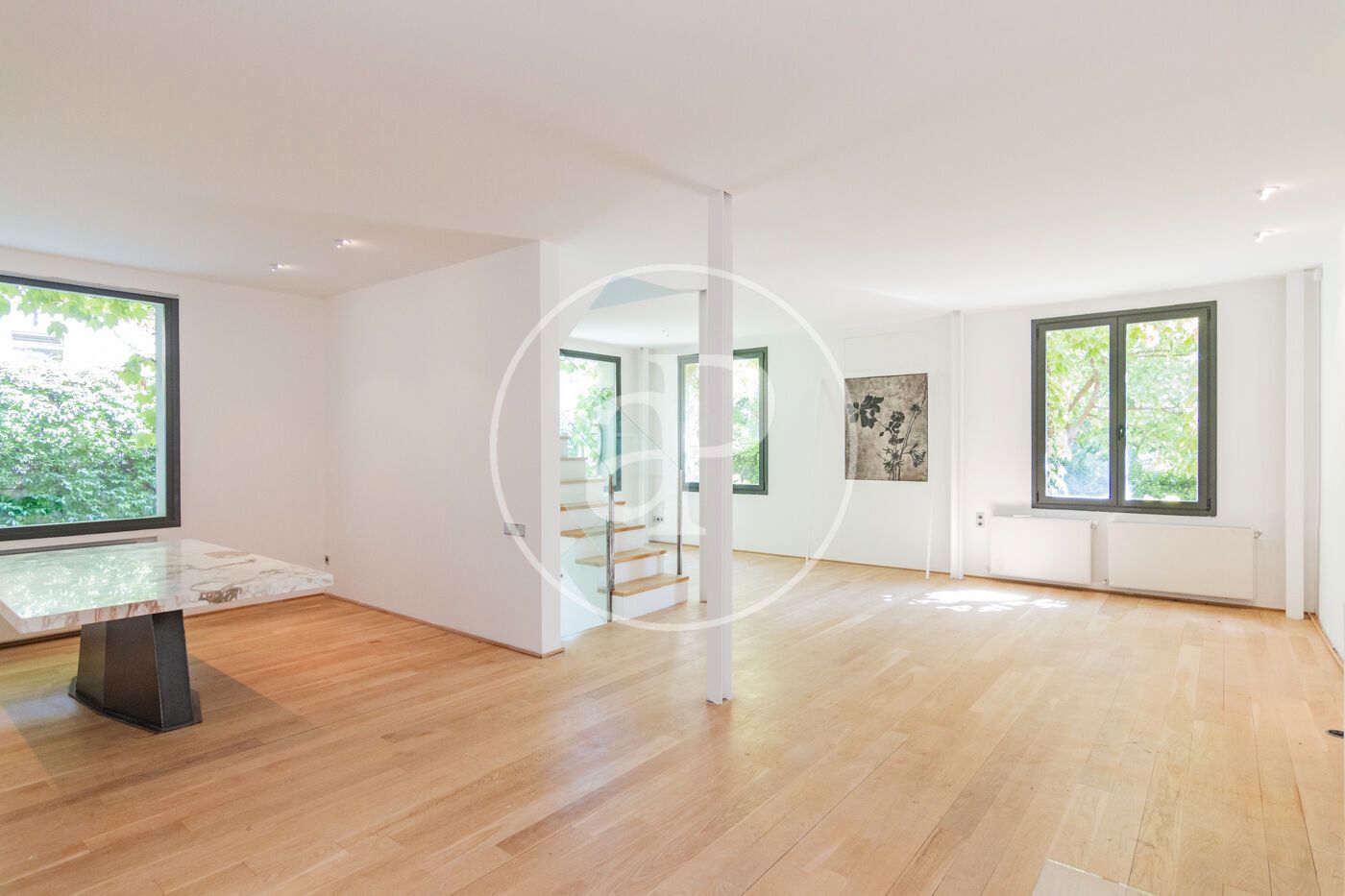 Living room of House or chalet to rent in  Madrid Capital  with Air Conditioner, Heating and Private garden