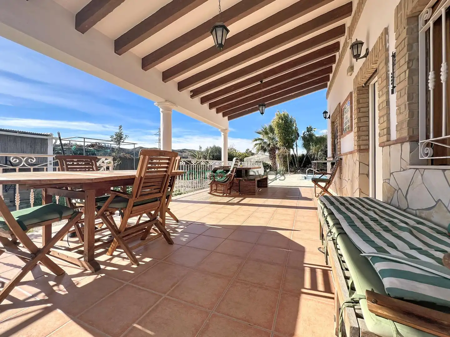 Terrassa de Finca rústica en venda en Cuevas del Almanzora amb Aire condicionat, Jardí privat i Terrassa