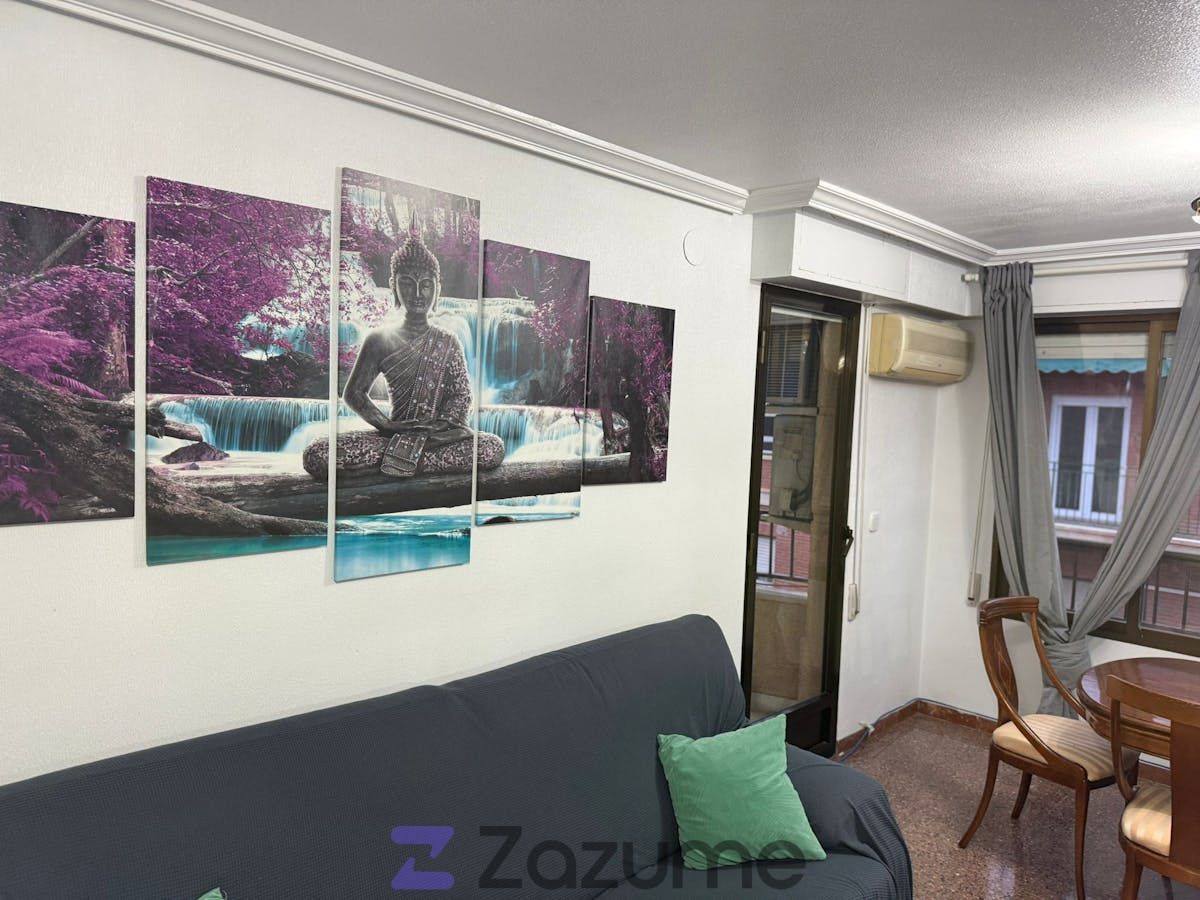 Sala d'estar de Pis de lloguer en Elche / Elx amb Aire condicionat, Calefacció i Moblat