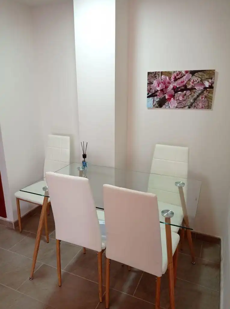 Dining room of Flat for rent in Roquetas de Mar  with Heating, Terrace and Furnished